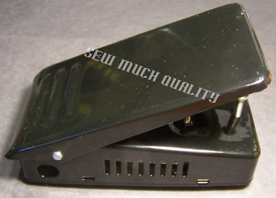 FOOT CONTROL PEDAL 704NS Black Metal Universal Multi-brand 2 Wire Sewing Machine