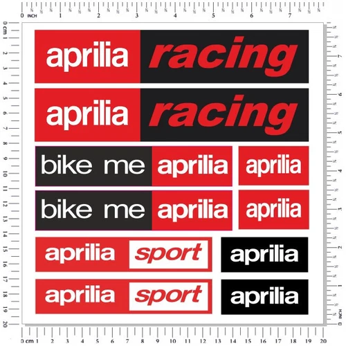 Aprilia Racing Motorrad Aufkleber RSV RSV4 Tuono RS Laminiert Fahrrad Aufkleber  - Bild 1 von 1