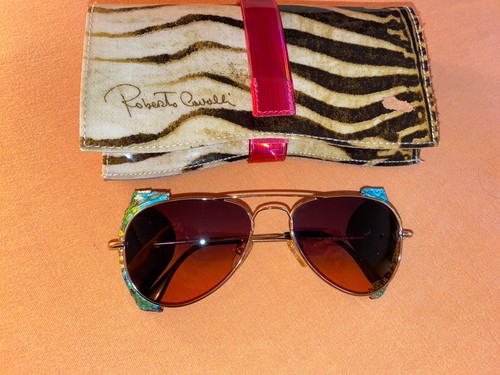 occhiali da sole a goccia donna roberto cavalli pitonati | eBay