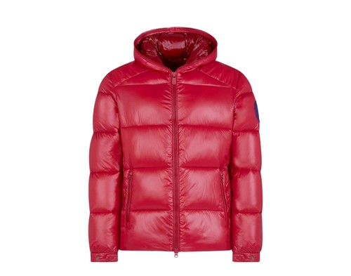 Save the Duck Luck Quilted Hooded Puffer Red Men's Jacket D3128M-LUCK9-119 - Picture 2 of 7