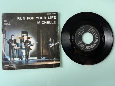 Vinyl 45 Giri The Beatles - Run for your life / Michelle - Parlophon Italia