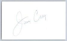 Jim Craig Autograph Signed Index Card Hockey Goaltender Miracle on Ice