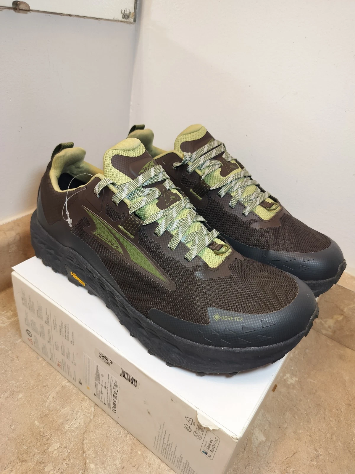 Altra Timp 5 GTX Gore-Tex Men's Trail Running Shoes Brown Size US 13 - MINT