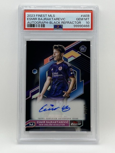 2023 Topps Finest MLS Esmir Bajraktarevic Black /10 Auto Rookie PSA 10