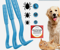 3Er Set Zecken Zange Entferner Greifer Pinzette Haken Hund Katze Pferd Tiere