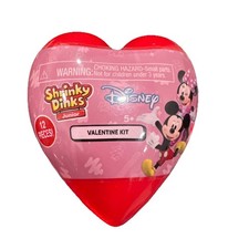 Mickey Minney Mouse Shrinky Dinks Junior Valentine Kit For Kids. 12 Pieces. New