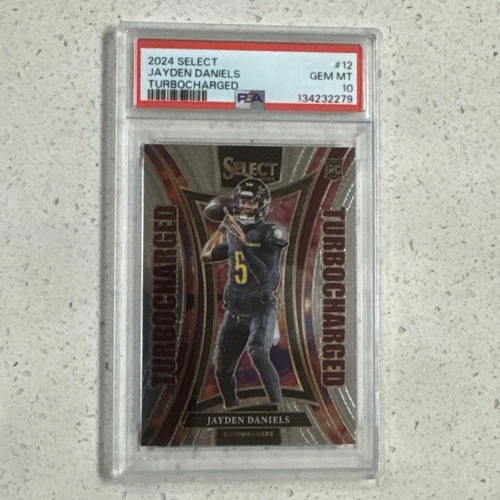 Jayden Daniels 2024 Panini Select Football Turbocharged Rookie PSA 10