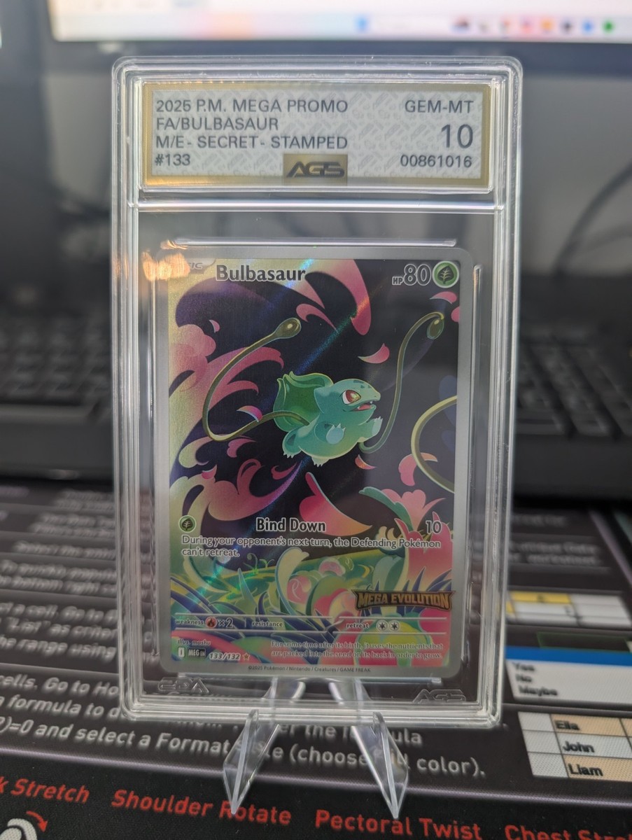 AGS 10 Bulbasaur - (Mega Evolution Stamped) 133/132 AGS10