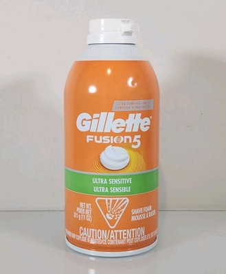 Gillette Fusion 5 Ultra Sensitive Shave Foam Full Size 11 Oz RARE NEW 