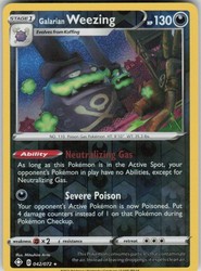 Galarian Weezing 042/072 Holo Rare Shining Fates