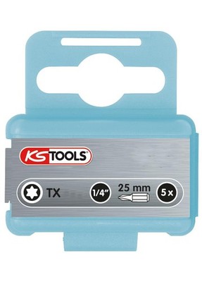 KS TOOLS 1/4'' EDELSTAHL Bit Torx, 25mm, T20, 5er Pack