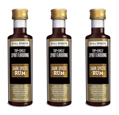 Still Spirits Top Shelf Dark Spiced Rum Essence 3 PK Home Brew Distilling