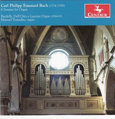 Manuel Tomadin - Carl Phillip Emanuel Bach: 6 Sonatas for Organ [New CD]