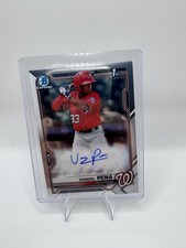 Topps 2021 Bowman Chrome Viandel Pena 1st Bowman Auto RC #CPA-VP Nationals