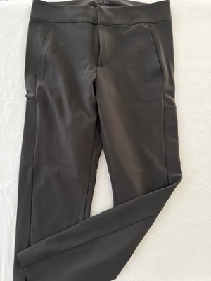 Athleta Stellar Trouser Pants Mid Rise Stretch Pockets Straight Leg Women's 8