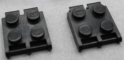 2x LEGO 312c Scala Schmuckplatte 2x2 Segment Armband Schwarz