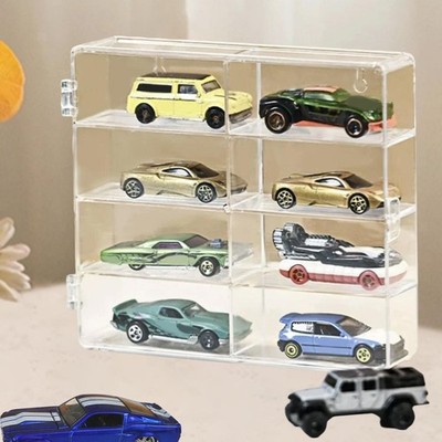 Spielzeugauto Vitrine Vitrine Container Regal Wand/Tischplatte Maßstab 1:64