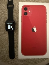 Apple iPhone 11 - RED - 128GB A2221 con Apple Watch Series 5 da 40 mm