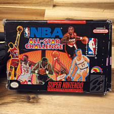 LJN NBA All-Star Challenge SNES 1992 Complete CIB Box Manual NTSC-U/C