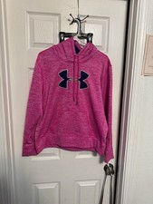Under Armour Storm Women's Pink Heather Big Logo Fleece Hoodie