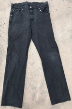 Dickies Black Denim Great Fit 32x32 Mens Jeans Straight Leg Lite Fading WorkPant