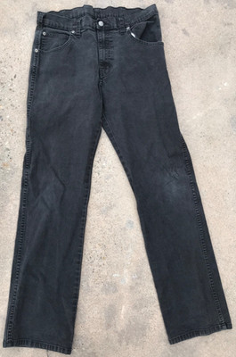 Dickies Black Denim Great Fit 32x32 Mens Jeans Straight Leg Lite Fading WorkPant