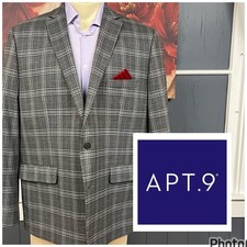 APT.9 Blazer Jacket Sport Coat Mens 48R Slim ...
