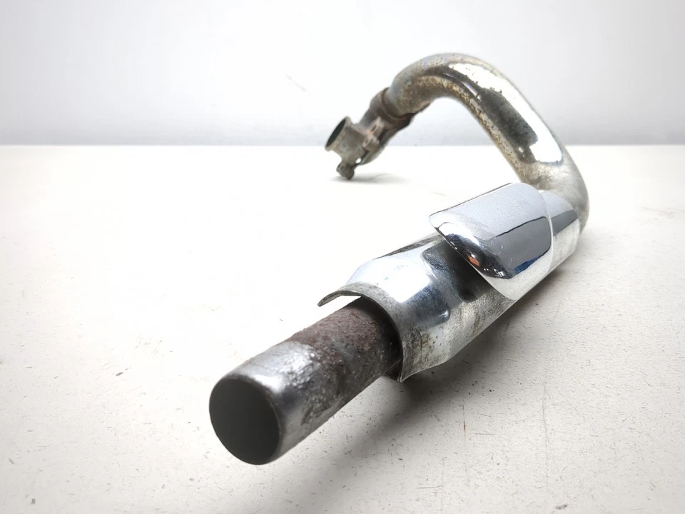 Tubo de escape Yamaha V Star XVS 650 98-08 con protector térmico Foto 3 de 4