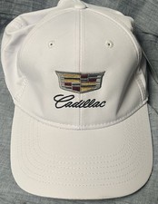 NWT Cadillac Team Embroidery Outdoor Baseball cap Adjustable White Quick Wick