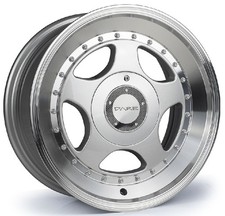 Alloy Wheels 15" Dare DR-F5-SL Silver Polished Lip For VW Lupo 98-05