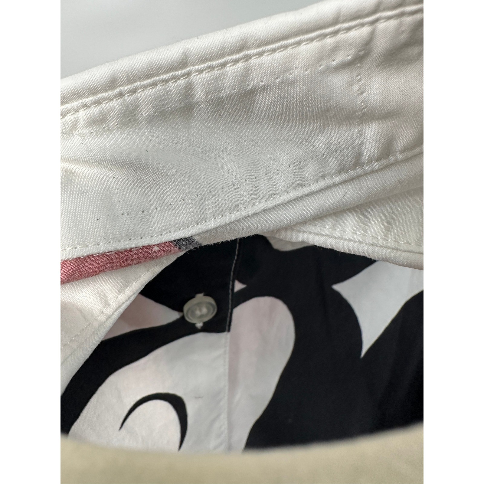 Moussy x Disney Mickey Minnie Mouse Oversized Graphic Button Down Shirt White OS image 8
