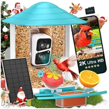 Smart Bird Feeder with HD Camera & DIY Add-ons - Perfect Gift for Bird Lovers