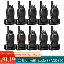 H777 Walkie Talkies Long Range USB-C Rechargeable FRS-Two Way Radio VOX 10Pack