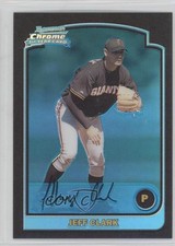 2003 Bowman Chrome Blue Refractor Jeff Clark #198 0q3