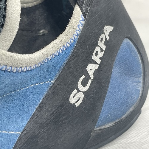 Scarpa Helix 70005-001 Blue Mountain Rock Climbing Shoes Lace Up Men's Size 11.5 - Picture 14 of 17