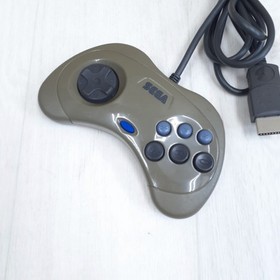 Sega Saturn Japanese Gray Console with 2 controllers, 6 games & cables tested