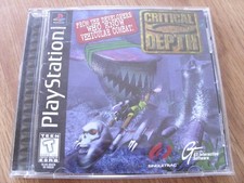 Critical Depth PS1 (Sony PlayStation 1, 1997) CIB Complete Black Label Reg Card