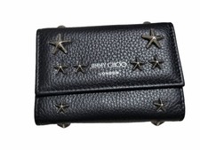 Jimmy Choo Black Star Studded Key Case Unused Japan