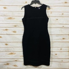 TOMMY HILFIGER Women's Black Sleeveless Midi Work/Casual Dress 6