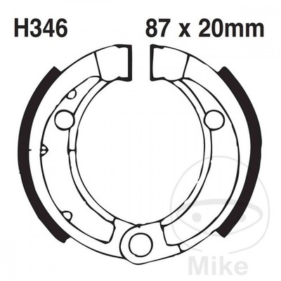 7692-Zapatas de freno con muelle EBC compatible con KYMCO MONGOOSE 90 4T