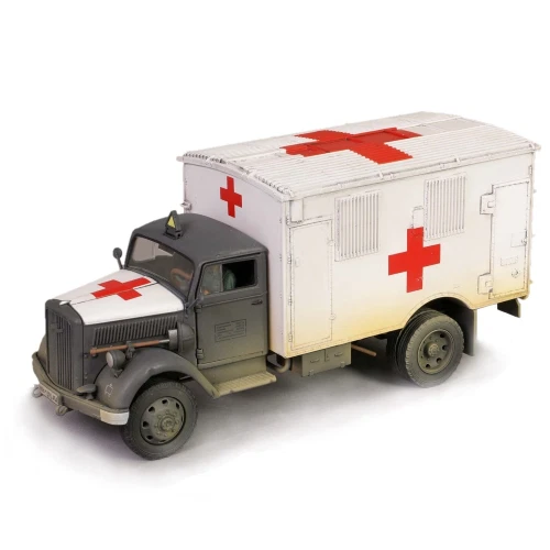 OPEL BLITZ GERMAN 4x4 AMBULANCE 1940 BIANCO 1:32 Forces Of Valor Mezzi Militari  - Immagine 2 di 4