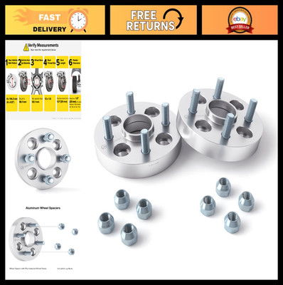 2x 25mm Hubcentric Wheel Spacers 4x114.3 for Toyota Corolla, Celica, Supra, Cres