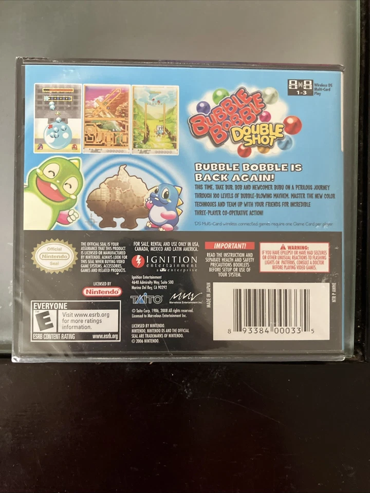 Nintendo DS Bubble Bobble Double Shot *SEALED* - Image 2 of 4