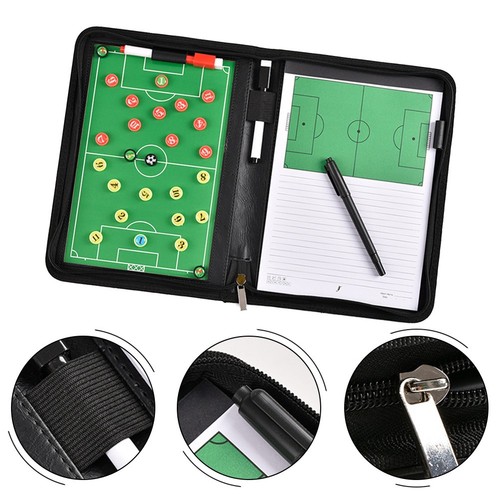 Football Tactics Board with Magnetic Chess Pieces Zippered for Easy Transport - Picture 4 of 12