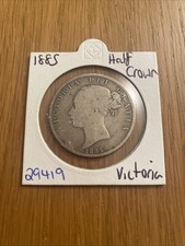 1885 Victoria Silver Half Crown (29419)