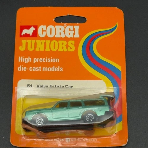 ​Corgi Juniors No. 51 Volvo Estate Car – Vintage Die-Cast Model