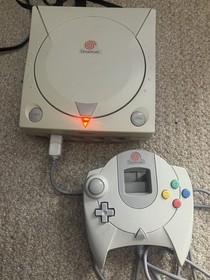 Sega Dreamcast WHITE Bundle, Console, 1 Controller And 3 Games TESTED + WORKING