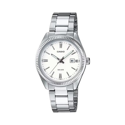 Casio Women s Stainless Steel Analog Watch White Dial - LTP-1302D-7A1V