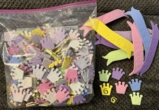 Creative Hands FOAM STICKERS Princess Letters 6oz. Pastels 1 Gallon Bag
