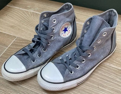 Baskets Converse triple fermeture éclair UK 5 grises - Photo 1/4